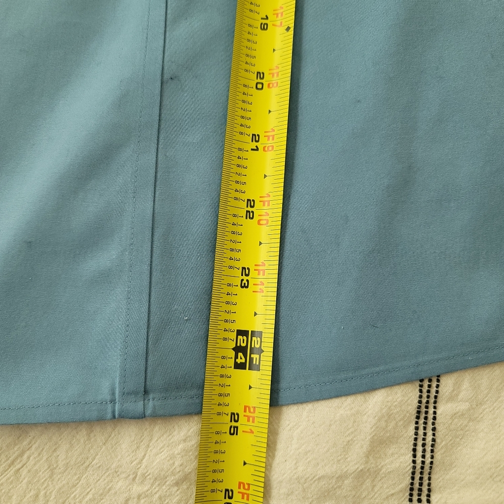 Talbots Blue Button-Up Blouse - Picture 6 of 9